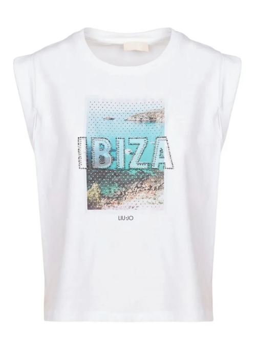 T-shirt da donna in cotone Liu Jo | MA4332J5003.N9277